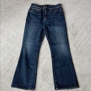 Saitex Stretch Medium Wash Baby Boot Cropped Women's Jeans Size 26